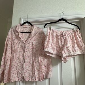 Victoria's Secret Pink Floral Pajama Set